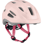 Helmoraa Vibrant Matte Coral Pink Lightweight Cycling Helmet With Blue Straps