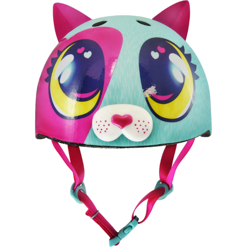 Playful Cat Character Kids Helmet For Biking, Scooters And Outdoor Adventures
