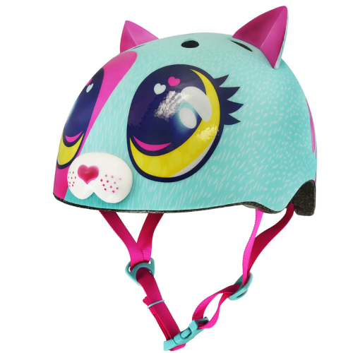 Playful Cat Character Kids Helmet For Biking, Scooters And Outdoor Adventures