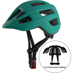 TrailGuard Matte Teal Performance Cycling Helmet for Safe and Comfortable Riding