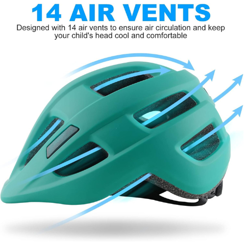 TrailGuard Matte Teal Performance Cycling Helmet for Safe and Comfortable Riding