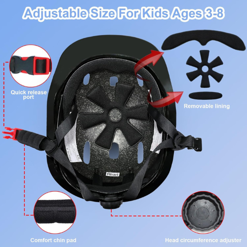 Helmorra Blue Under The Sea Kids Safety Helmet With Whales And Fish