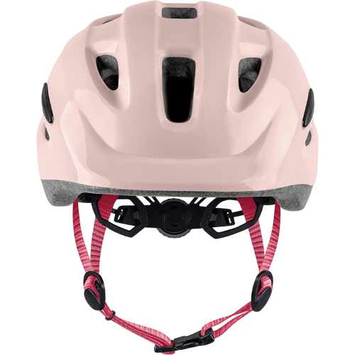Helmoraa Vibrant Matte Coral Pink Lightweight Cycling Helmet With Blue Straps