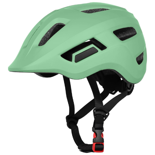 Lightweight Matte Orange Cycling Helmet With Breathable Vents For Road Mountain Biking