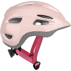 Helmoraa Vibrant Matte Coral Pink Lightweight Cycling Helmet With Blue Straps