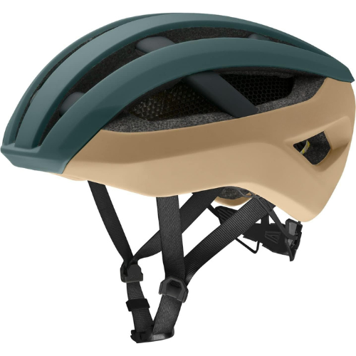 Helmora Dual-Tone Teal And Tan Gravel Cycling Helmet For Adventure Rides