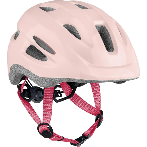 Helmora Vibrant Matte Coral Pink Lightweight Cycling Helmet With Blue Straps