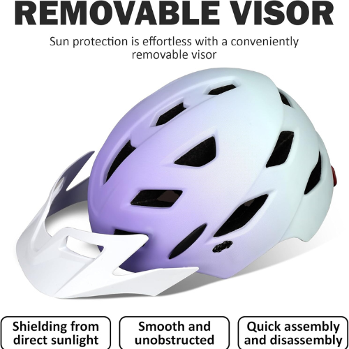 AeroGlow Gradient Helmet for Cycling with Lightweight Protective Design