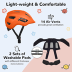 Lightweight Bicycle Helmet for Road Bikes & Mountain Bikes